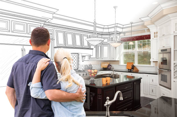 Custom kitchen cabinets installed in a Lovettsville home